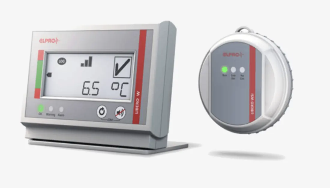 ELPRO LIBERO temperature monitor and wireless sensor